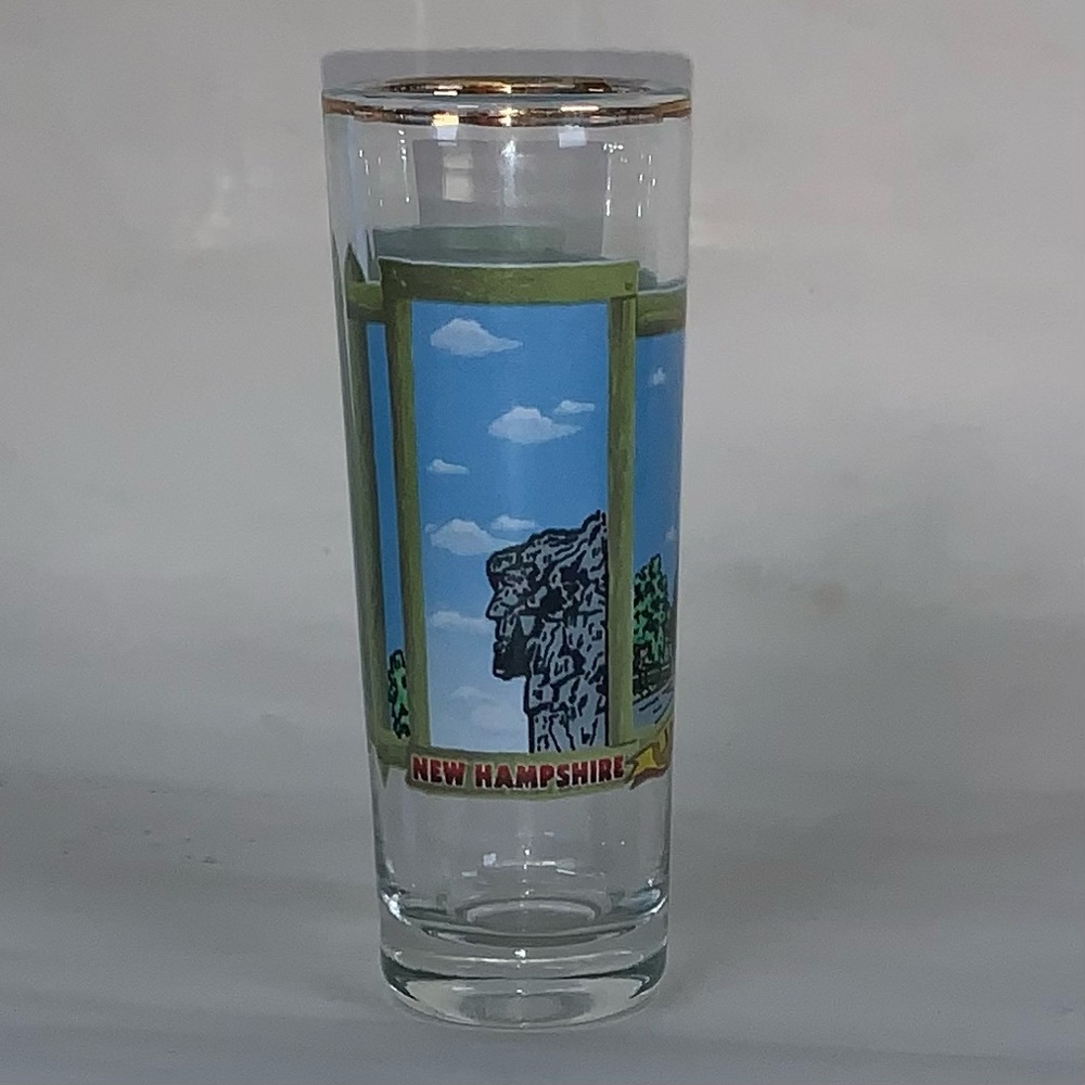 New Hampshire tall shot glass.🍾